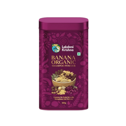 Lakshmi Krishna Naturals Banana Organic Shampoo Powder
