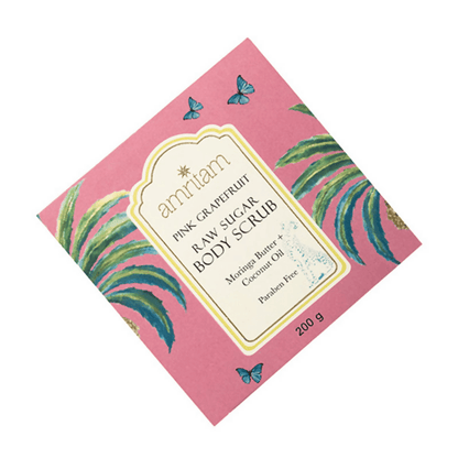 Amritam by Good Earth Pink Grapefruit Raw Sugar Body Scrub