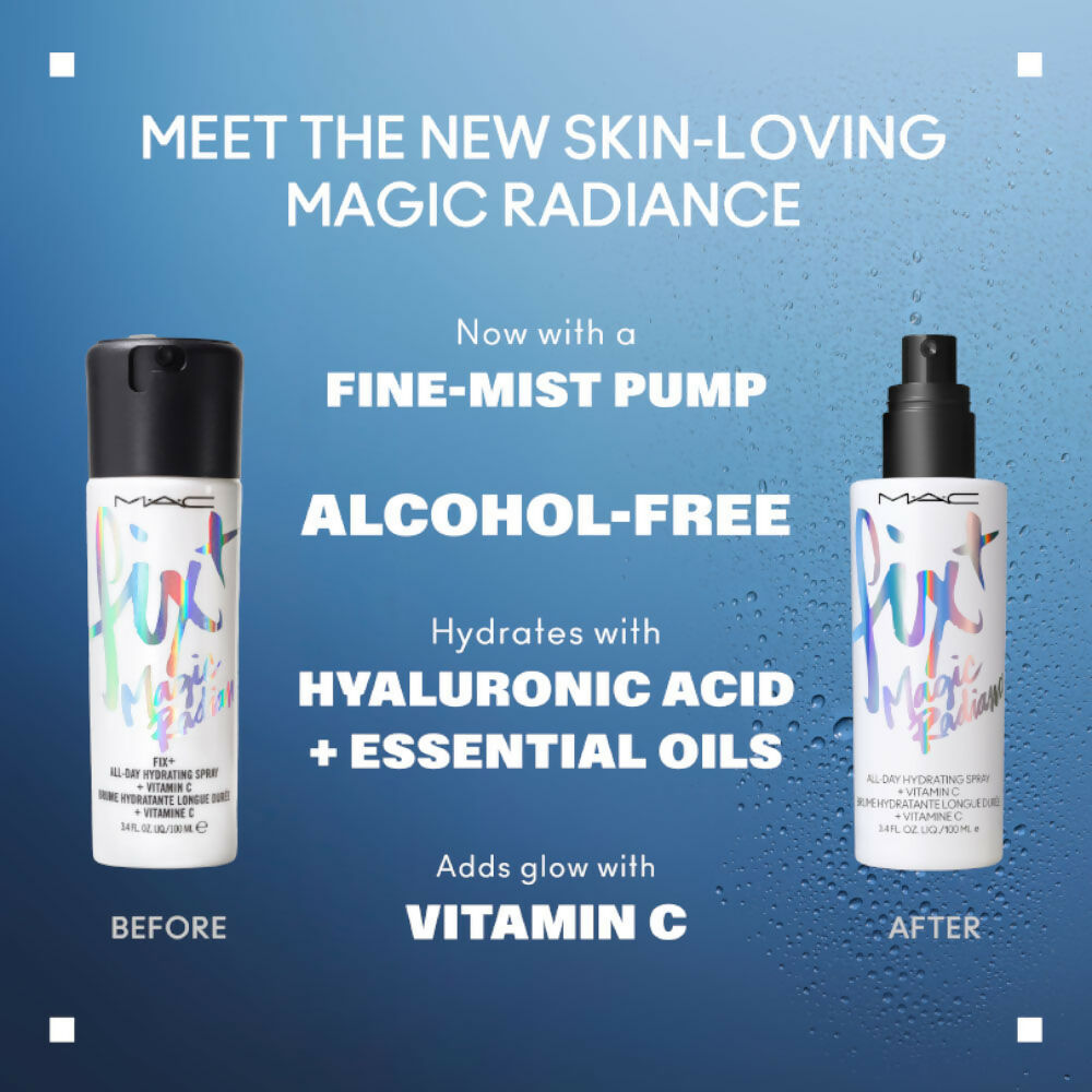 MAC Prep + Prime Fix+ Setting Spray - Magic Radiance (Makeup Fixer) With Hyaluronic Acid