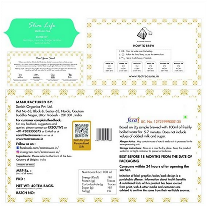 Tea Treasure Slim Life Tea Bags