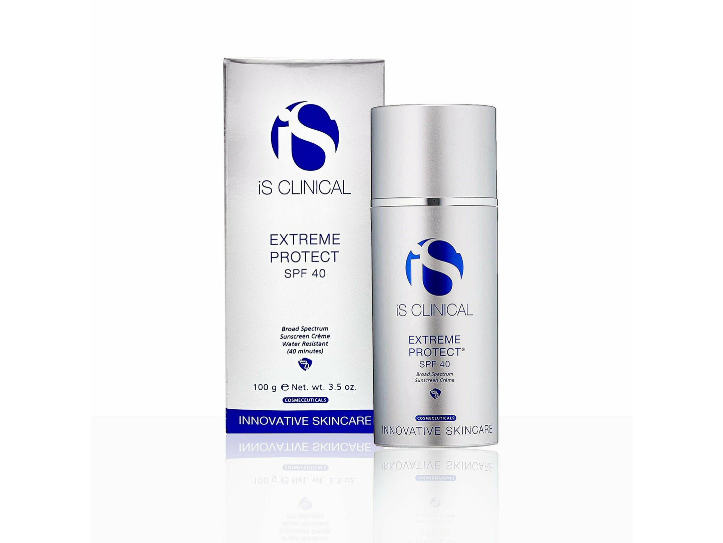 IS Clinical Extreme Protect SPF 40 skincare product on a white background
