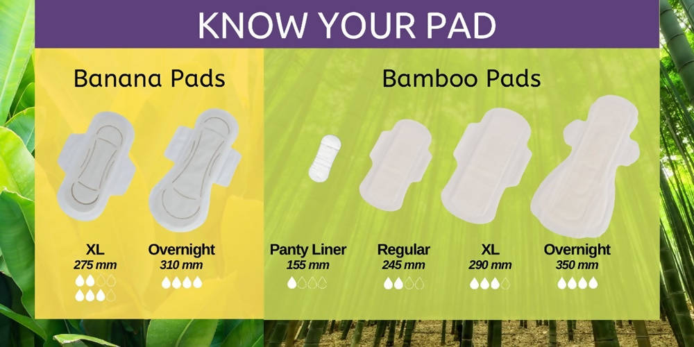 Saathi Bamboo Fiber Regular Flow Sanitary Napkins Pack