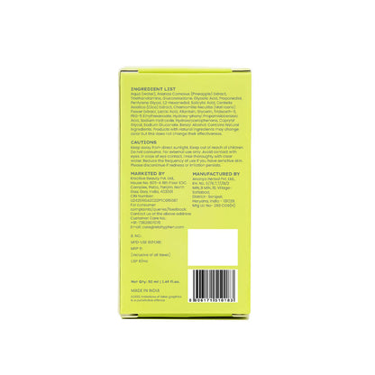Hyphen By Kriti Sanon Resurfacing 10% AHA BHA PHA Exfoliator With 20% Pineapple Extract, Smoothens Texture, Unclogs Pores, Non-irritating