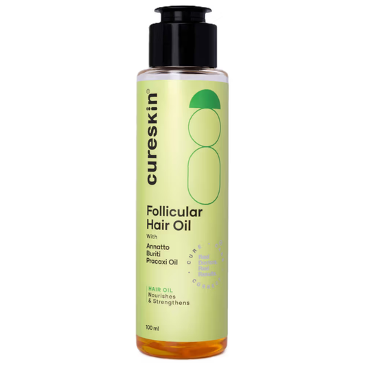 Cureskin Follicular Hair Oil - Nourishes & Strengthens with Biotin, Bhringraj and Coconut Hair Oil