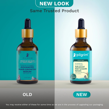 Pilgrim 3% Redensyl & 4% Anagain Advanced Hair Growth Serum Combo For Hair Fall Control