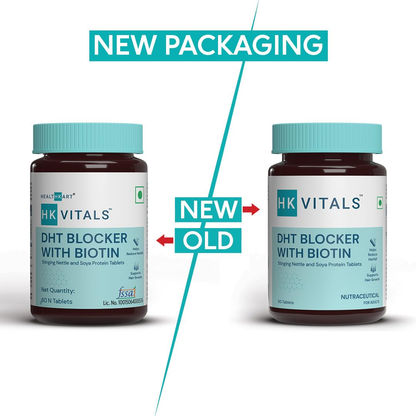 HK Vitals DHT Blocker With Biotin Tablets for Reduces Hair Fall, Stimulates Hair Growth