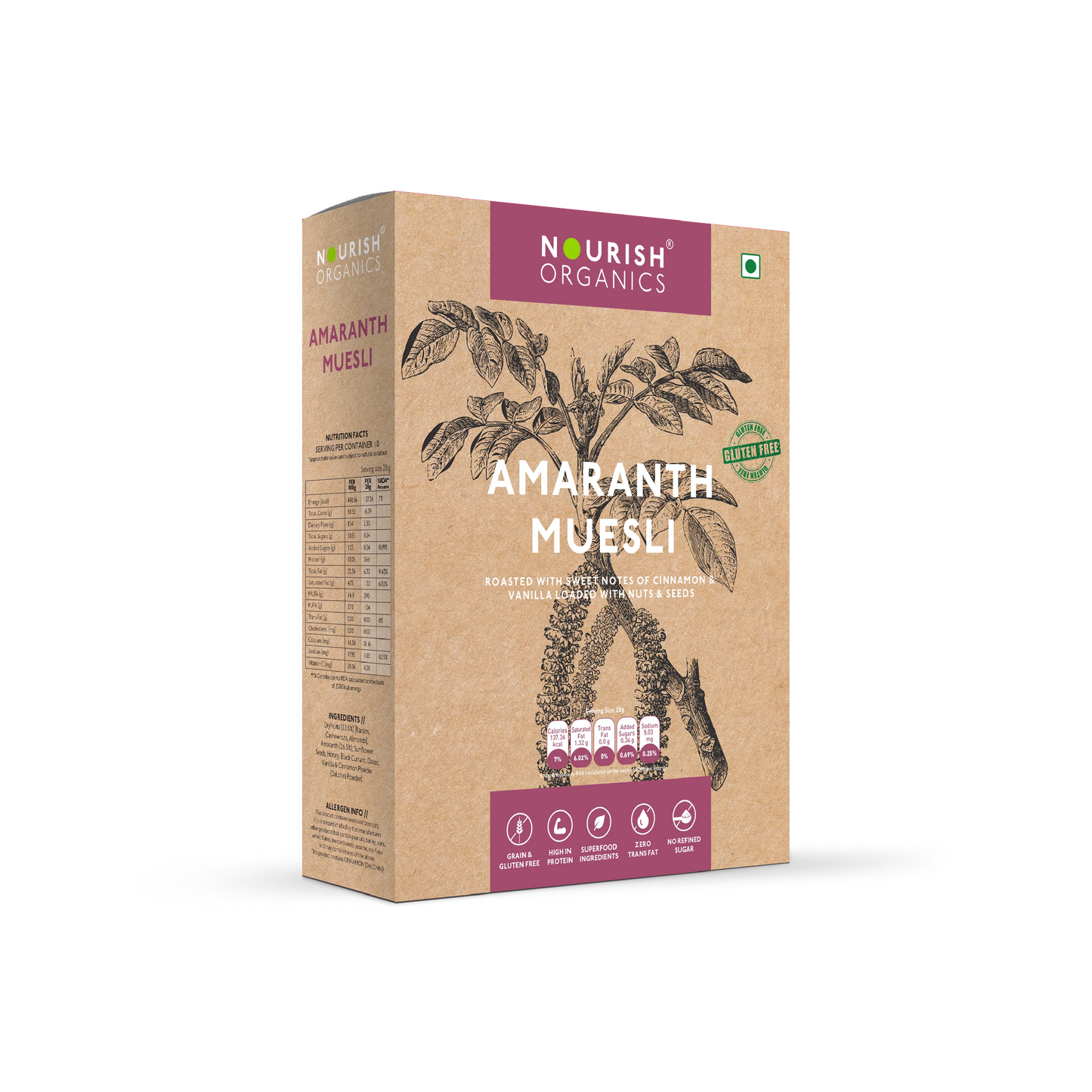 Nourish Organics Amaranth Muesli