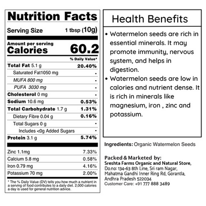 Sreshta Farms Raw Melon Seeds – Healthy Super Seeds