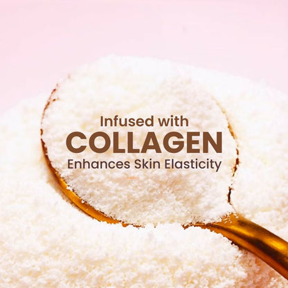 Wild Oak Vitamin C Shea Butter Sugar Scrub with AHA, Vegan Collagen & Peptides For Tan Removal & Smooth Skin