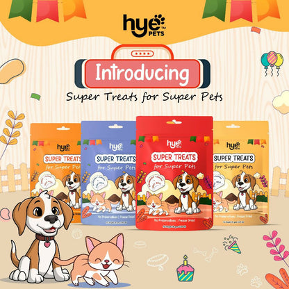 Hye Pets Super Treats For Super Pets – Freeze Dried Treats Made With Goat Milk, Pumpkin & Banana