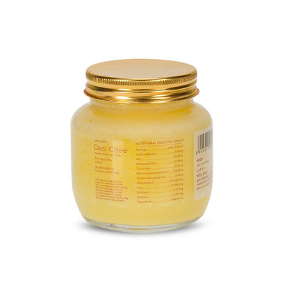 Pure & Sure Organic Desi Ghee | Fresh natutal cow ghee made by Bilona method (Curd Churned) with goodness of health