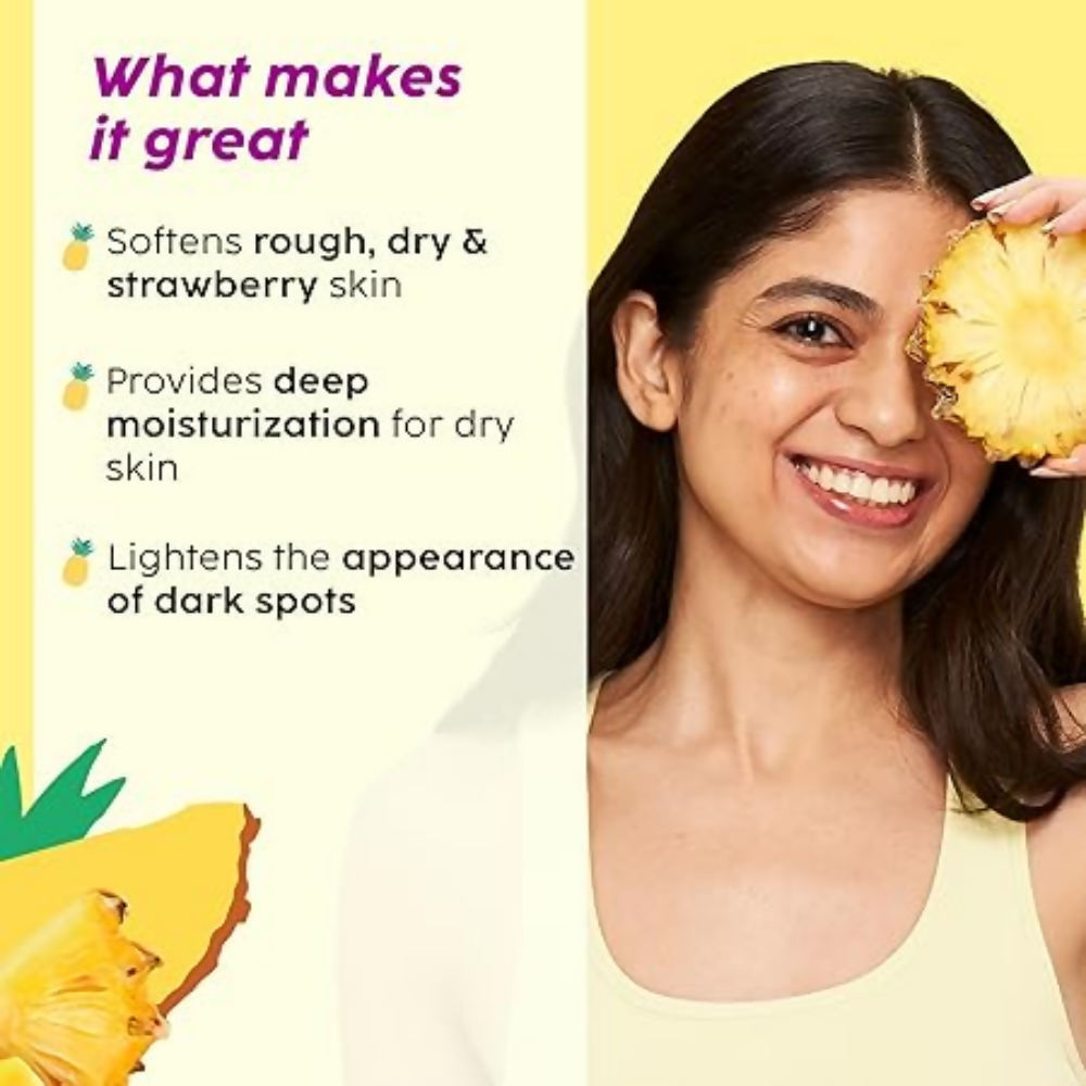 PLIX The Plant Fix Pineapple Trio With Cleanser, Body Wash & Cream
