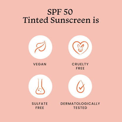 Foxtale Tinted Sunscreen SPF 50 PA++++ & Primer Shade 2 - Medium, Water Resistant with Dry-Touch Finish, Blurs Out Pores