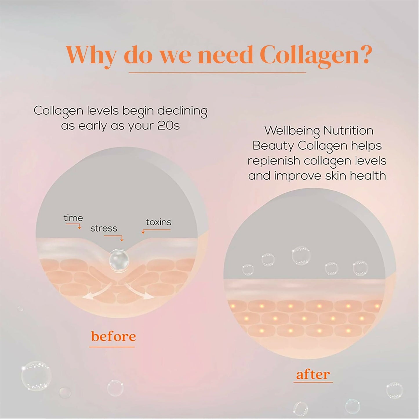 Wellbeing Nutrition Glow Korean Marine & Beauty Collagen Combo: Tropical Bliss & Mango Peach Flavor