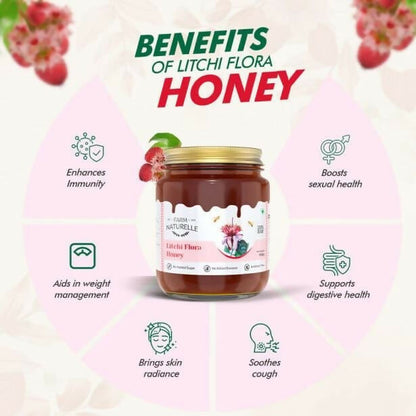 Farm Naturelle 100% Pure Litchi Flora Honey – Natural Sweetness