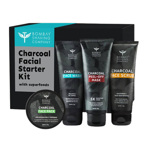 Bombay Shaving Company Charcoal FacialKit Starter  With Super Foods