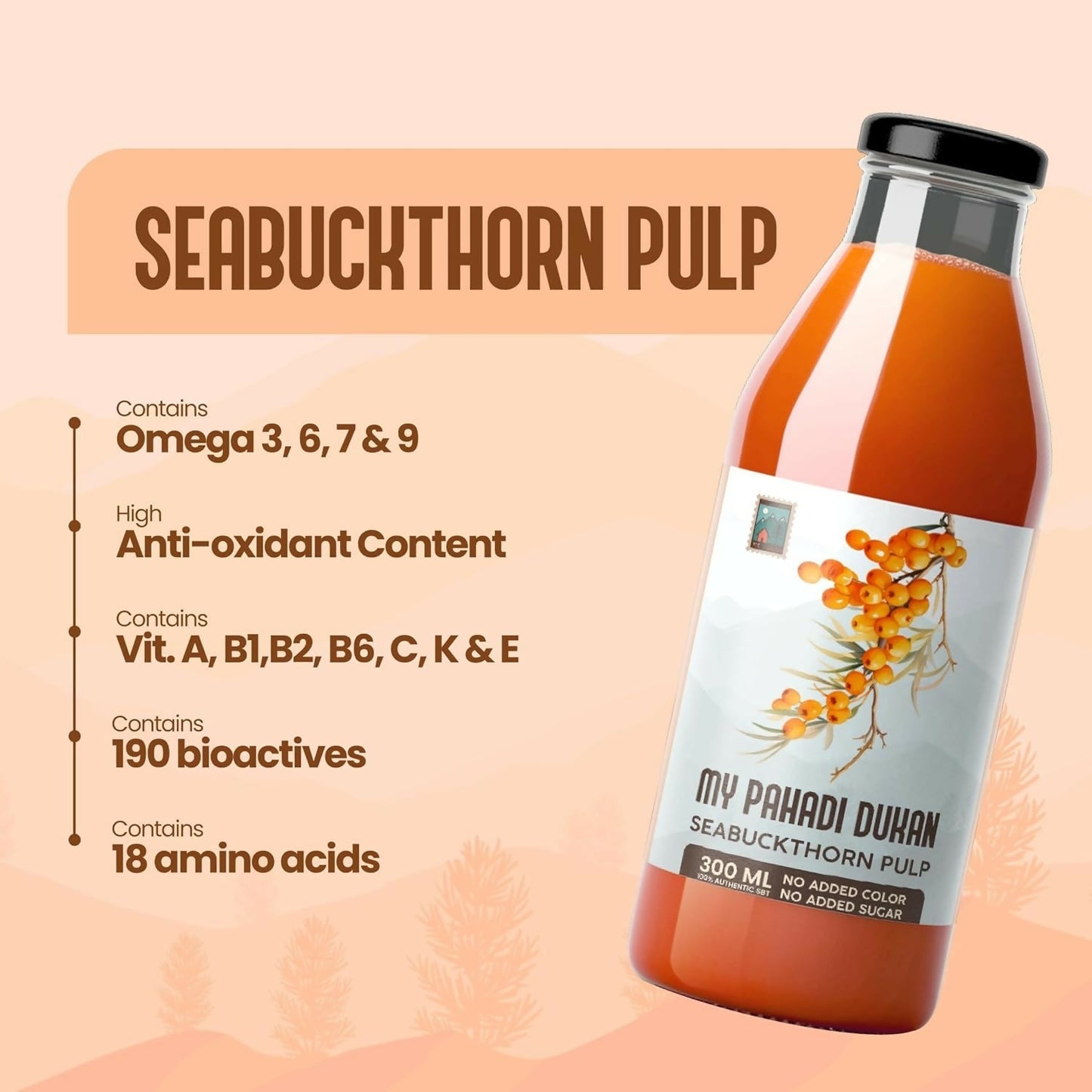 My Pahadi Dukan Himalayan Sea Buckthorn Pulp
