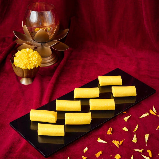 Shree Mithai Kaju Lemon Roll