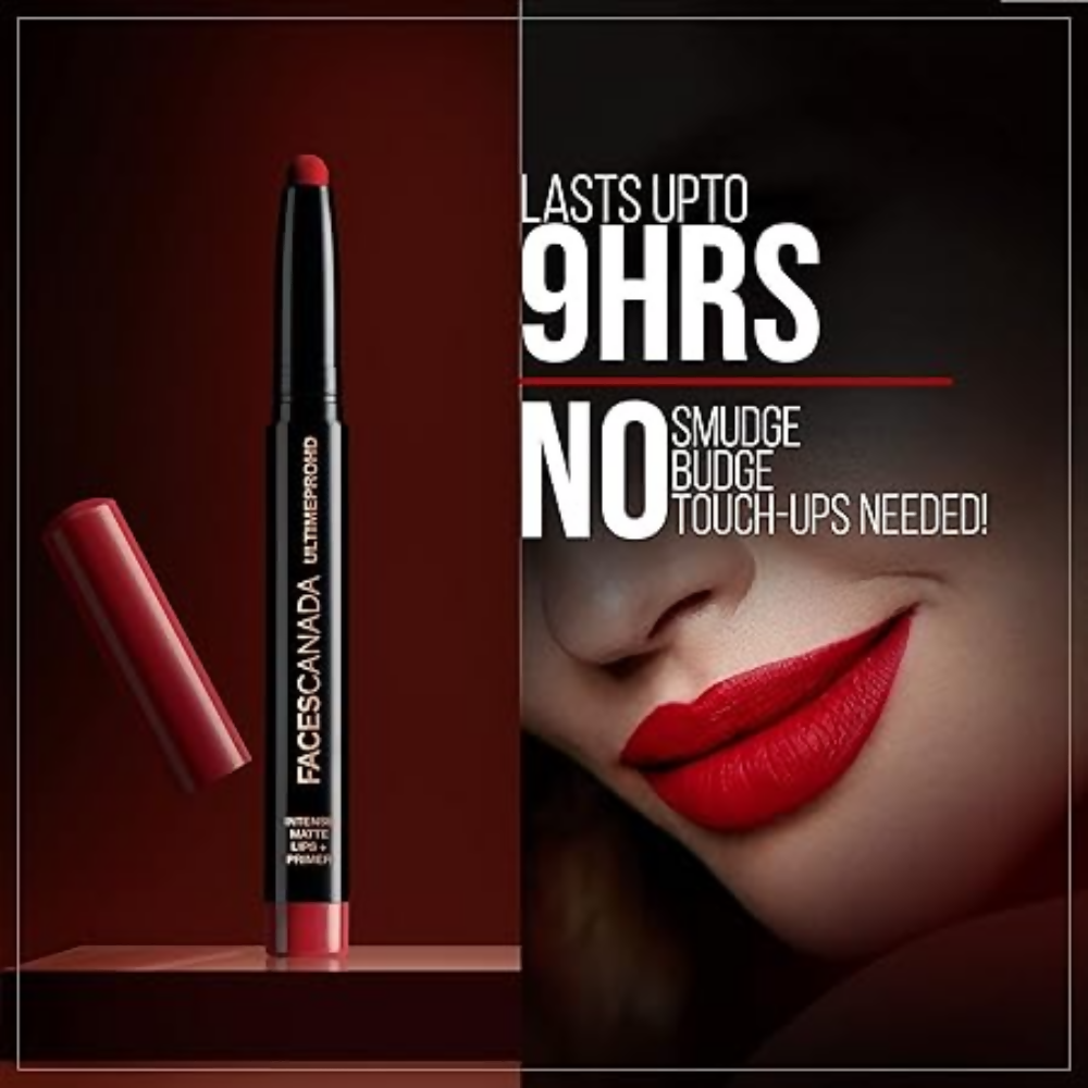 Faces Canada Ultime Pro Hd Intense Matte Lipstick + Primer - Scandalous (Nude)