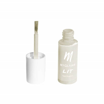 MYGLAMM LIT Nail Paint - Groundwork - Luxurious Transparent Base Coat (7 Ml)