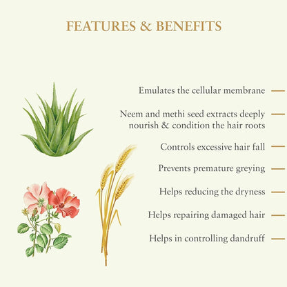 Just Herbs Silky Strength Aloevera-Wheatgerm Moisturising Shampoo
