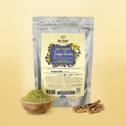 Nat Habit Hufa Pigment Indigo Powder Natural Hair Color
