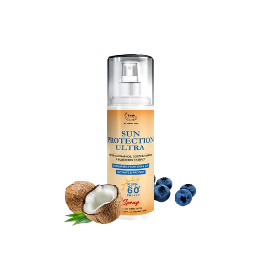 The Natural Wash Sun Defence Sunscreen SPF 60 UVA UVB PA++++ Sunblock Suncream