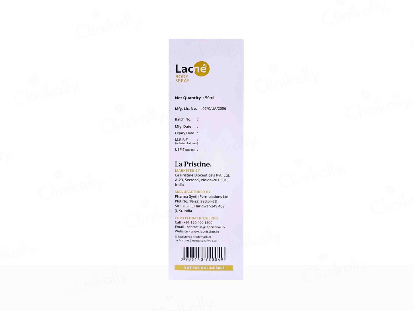 Lacne 360 Acne Treatment Body Spray