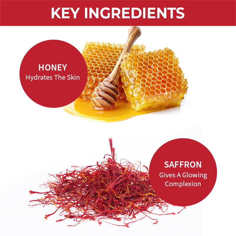 Nykaa Naturals Saffron & Honey Face Wash for Glowing Skin
