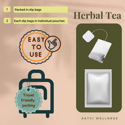 Satvi Wellness Sariva Tea Ananthamool Sariba Herbal Tea Bags