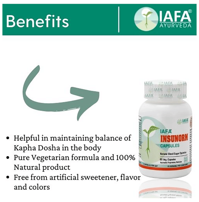 Iafa Ayuveda Insunorm Veg Capsules