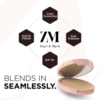 Zayn & Myza Pollution Defense CC with SPF 30 Compact Classic Ivory