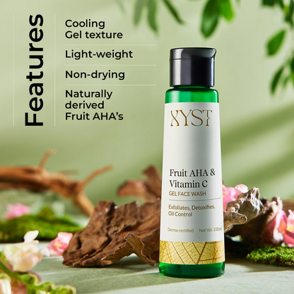 Xyst Vitamin C + Fruit Aha Gel Face Wash For Acne Control
