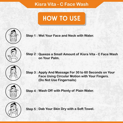 Kisra Vita-C Daily Glow Natural Face Wash