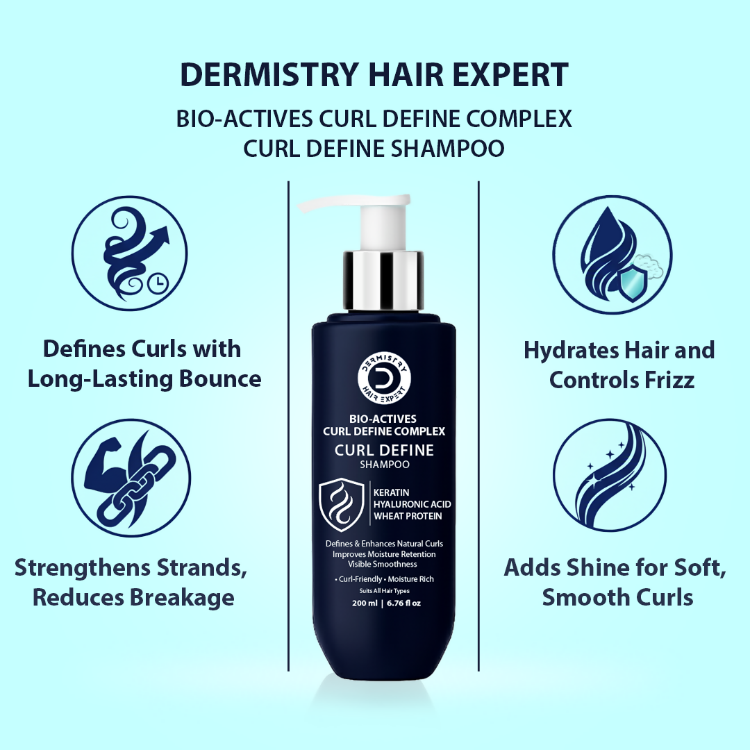 Dermistry Bio Actives Curl Define Complex Curly Hair Defining Shampoo & Mask