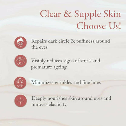 Glamveda Glass Skin Rice & Ceramide Under Eye Cream