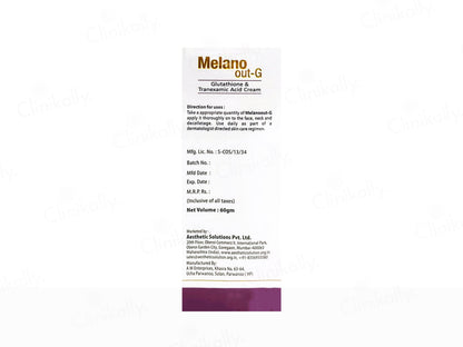 Melano Out-G Glutathione & Tranexamic Acid Cream