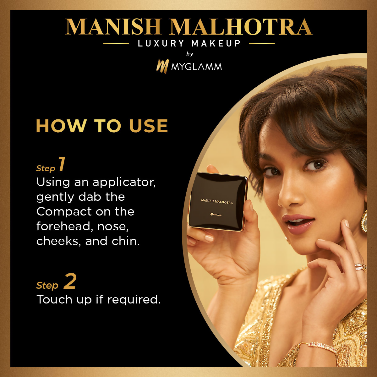 MyGlamm Manish Malhotra Beauty Skin Awakening Compact - Warm Creme
