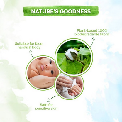 Mamaearth Baby 99% Pure Water Gentle Towel Wipes