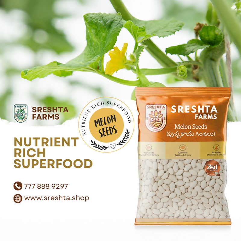 Sreshta Farms Raw Melon Seeds – Healthy Super Seeds