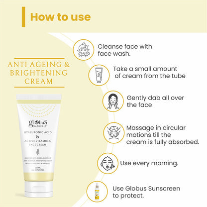 Globus Naturals Revival Diamond Face Cream, Suitable For All Skin Types