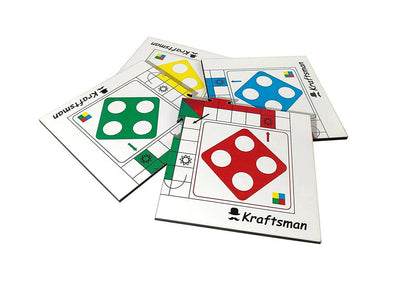Kraftsman Wooden Portable Ludo Board Game for Kids and Adults (11?11 Inches) | Travel Pouch Included for Pawns and Dice