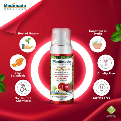 Medimade Wellness Foaming Face Wash With Apple Cider Vinegar