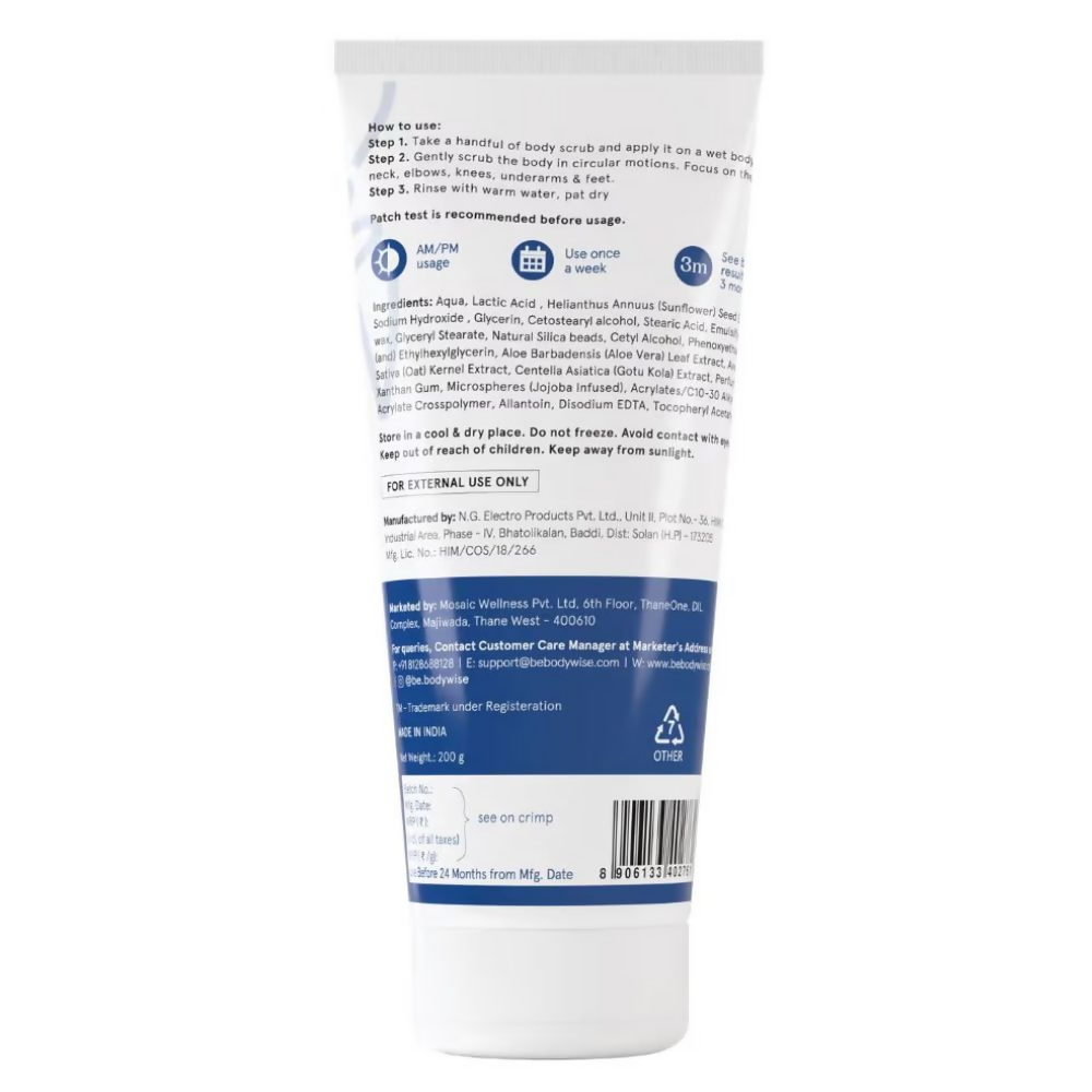 BeBodywise 10% AHA Lactic Acid Body Scrub