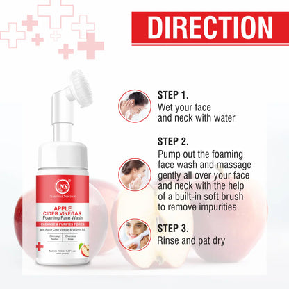 Nuerma Science Apple Cider Vinegar Foaming Face Wash