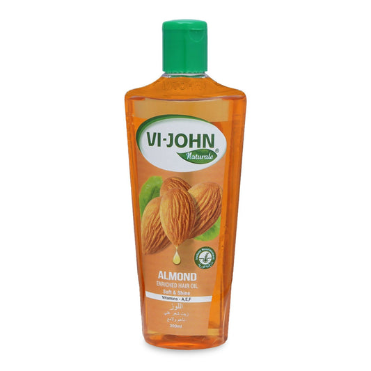 VI-JOHN Naturale Almond Enriched Hair Oil Soft & Shine With Vitamin A,E & F