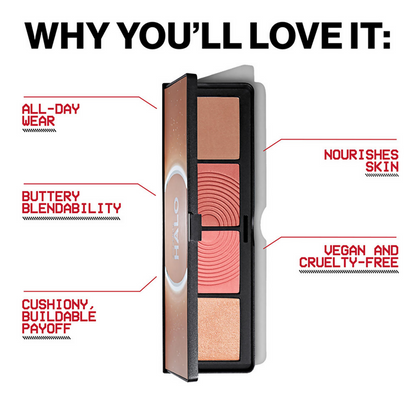 Smashbox Halo Contour Blush And Highlighter Palette - Coral
