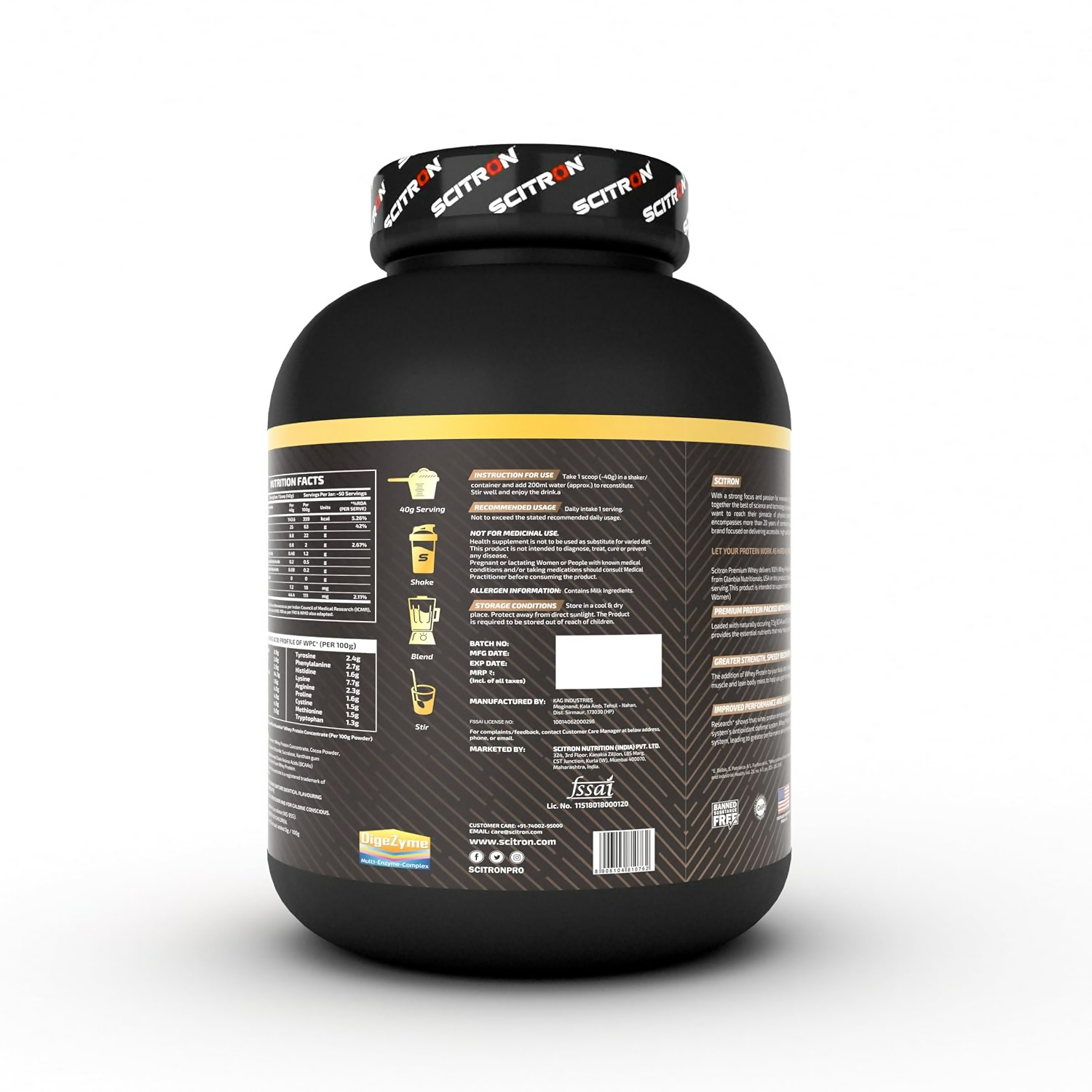 Scitron Nitro Series Premium Whey Rich Chocolate
