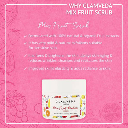 Glamveda Mix Fruit Scrub