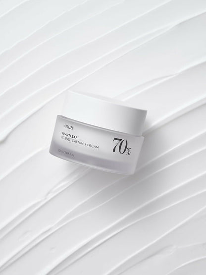 Anua Heartleaf 70 Intense Calming Cream With Ceramide, Panthenol, Heartleaf Extract - Korean Skincare